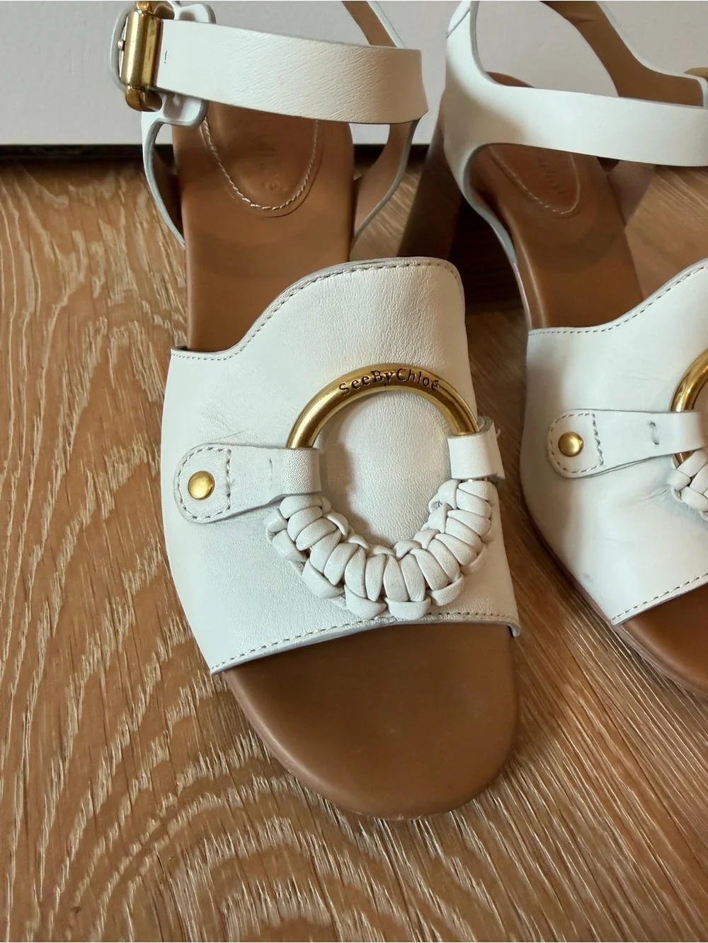 See by Chloe • Hana Leather Ankle Strap Sandal